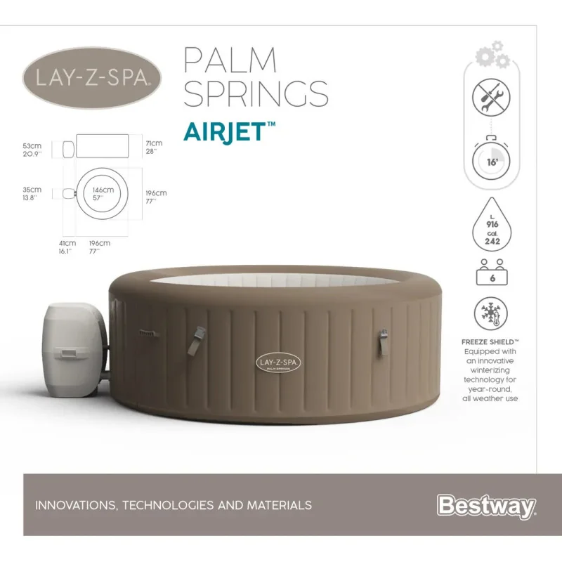 Installazione facile della Lay-Z-Spa Palm Springs AirJet in soli 5 minuti