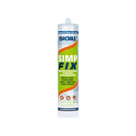 Simp Fix Trasparente Cristallino - Adesivo sigillante elastico 290 ml