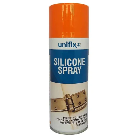 Silicone spray lubrificante idrorepellente Unifix 400ml per metallo, plastica e gomma