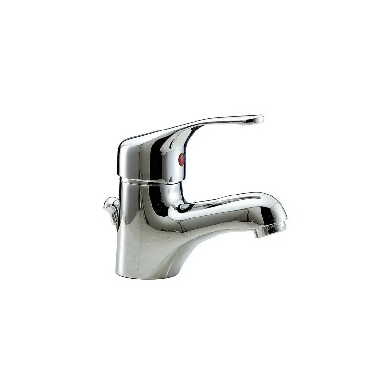 Miscelatore lavabo con scarico automatico cromo RIK