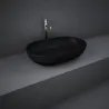 Lavabo da appoggio RAK Feeling ovale nero opaco Matt Black