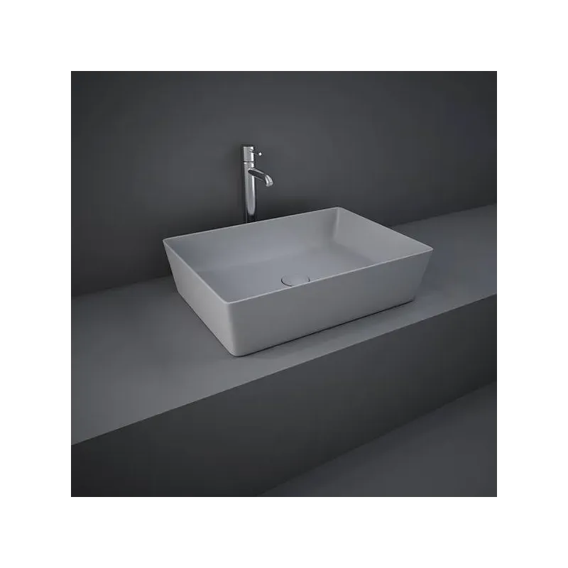 Lavabo da appoggio RAK Feeling rettangolare grigio opaco Matt Grey