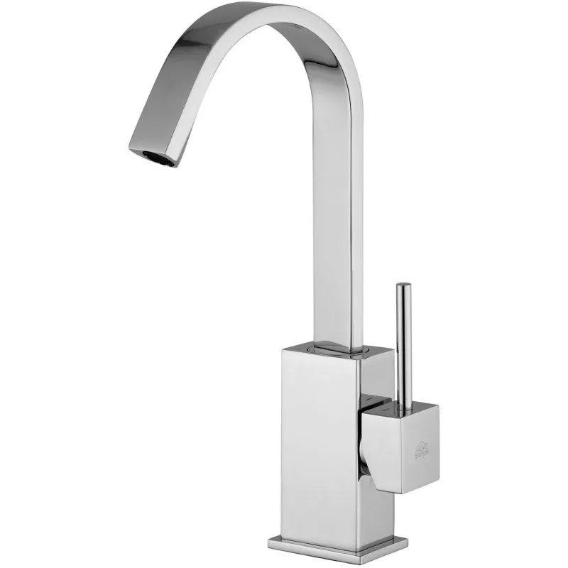 Miscelatore lavabo bocca alta Level Paffoni cromato con scarico automatico