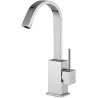 Miscelatore lavabo bocca alta Level Paffoni cromato con scarico automatico