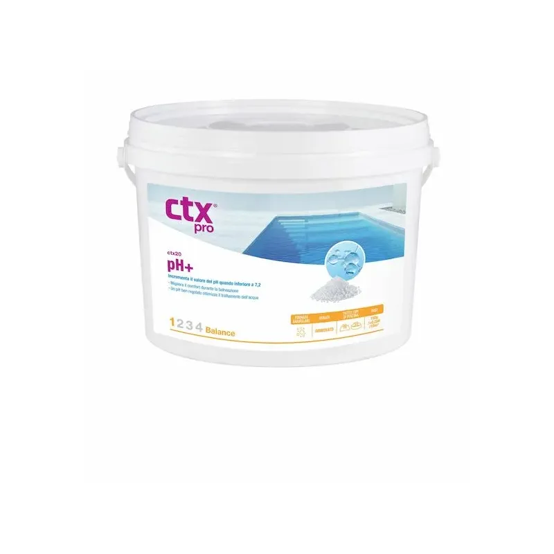 Confezione di CTX-20 pH+ Granulare 1 kg - vista frontale