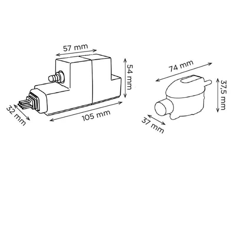 Installazione discreta pompa condensa Sanicondens mini S