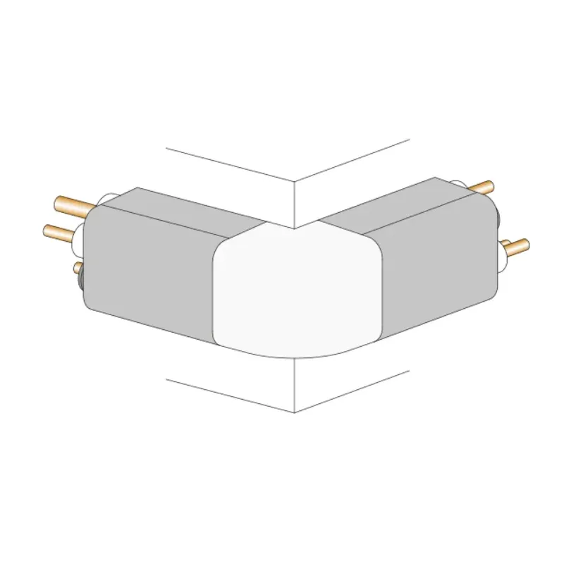 Angolo esterno canalina per cablaggi elettrici