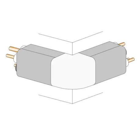 Angolo esterno canalina per cablaggi elettrici