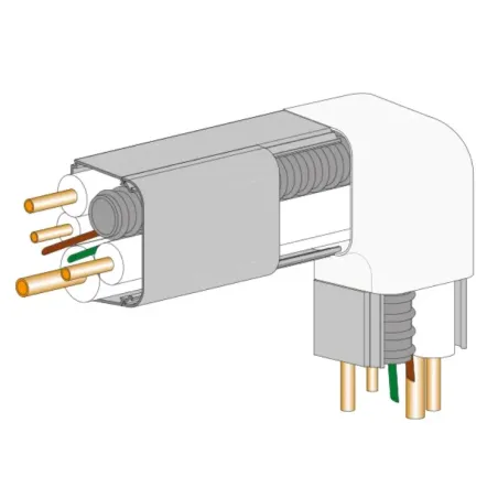 Curva piana canalina per impianti elettrici