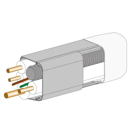 Tappo terminale canalina per cablaggi elettrici