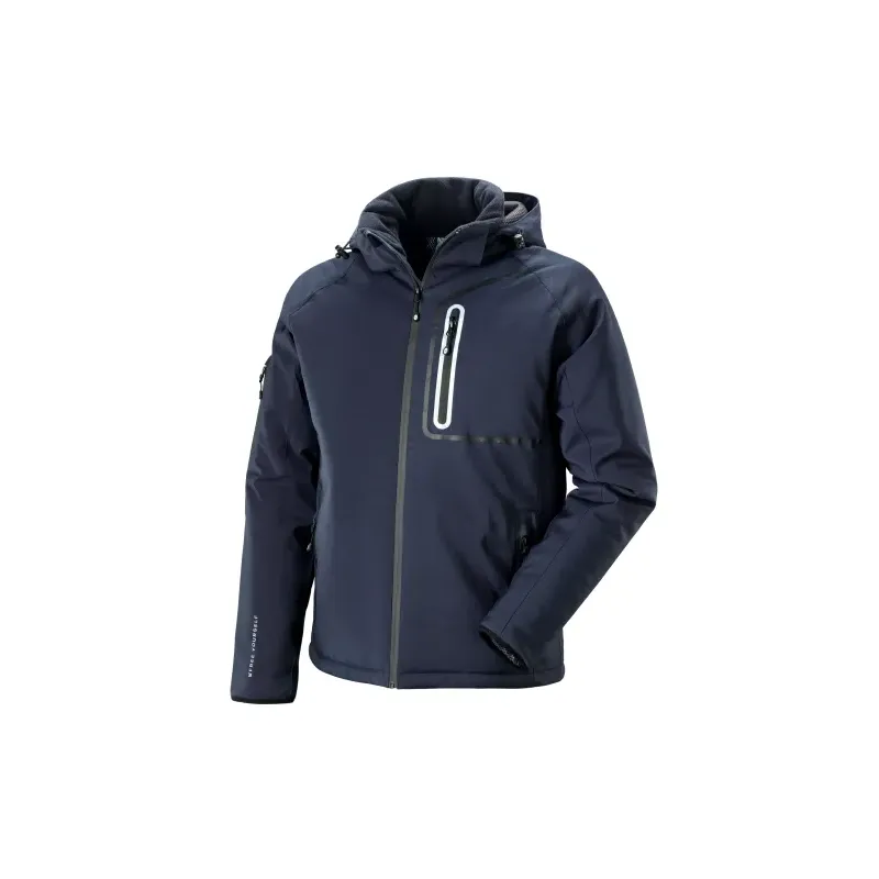 Giacca softshell imbottita Calgary blu per protezione dal freddo