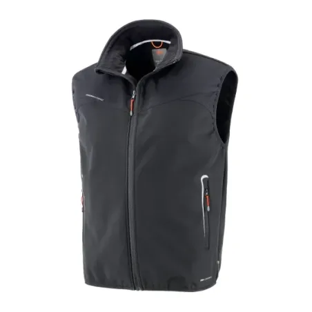 Gilet Softshell Jackson nero per lavoro e tempo libero