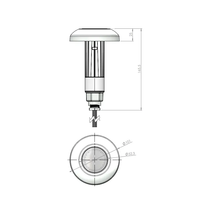 Faro LED per Piscine e Spa – Tecnologia IMD e Compatibilità LumiPlus