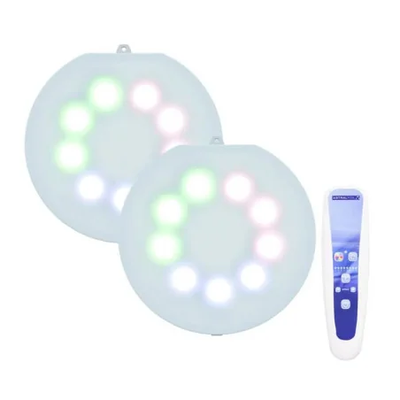 Kit 2 Lampade LED Piscina Wireless LumiPlus Flexi V1 RGB Astralpool con telecomando.