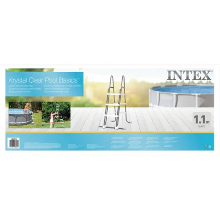 SCALETTA DI SICUREZZA 91-107 CM PER PISCINE FUORI TERRA INTEX